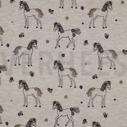 JERSEY MELIERT GLITZER PFERDE HELL SAND (hover)