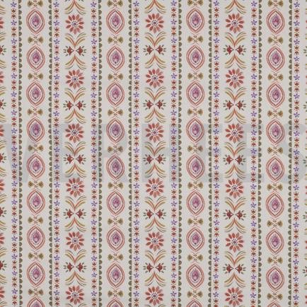 FINE POPLIN DIGITAL FLOWERS OFF WHITE (hover)