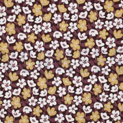 JERSEY GLITTER FLOWERS WINE RED (thumbnail)