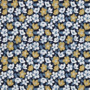 JERSEY GLITTER FLOWERS NAVY (thumbnail)