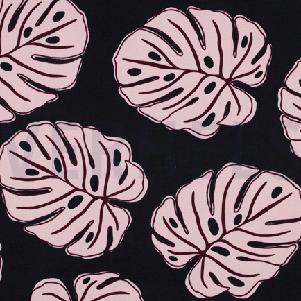 CANVAS MONSTERA BLÄTTER MARINEBLAU (hover)