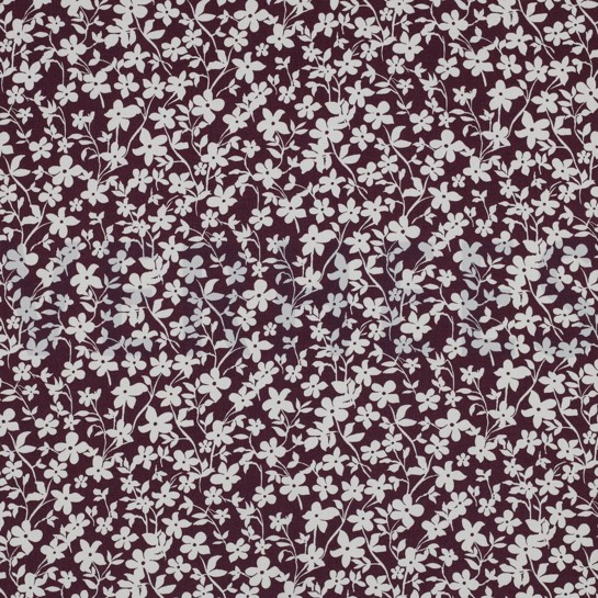 VISCOSE RADIANCE FLOWERS BURGUNDY #7