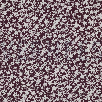 VISCOSE RADIANCE FLOWERS BORDEAUX (hover)