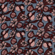 VISCOSE RADIANCE FLEURS SAUMON (thumbnail)