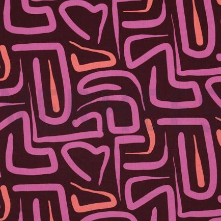 VISCOSE RADIANCE ABSTRAIT BORDEAUX (hover)