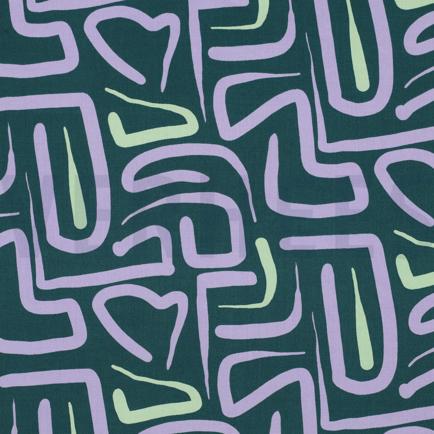 VISCOSE RADIANCE ABSTRAIT VERT FONCÉ (hover)