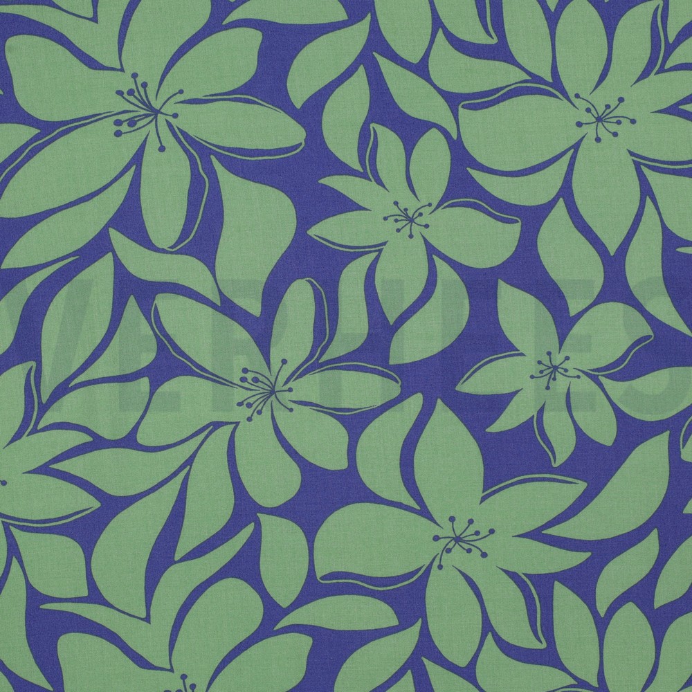 VISCOSE RADIANCE FLOWERS GREEN