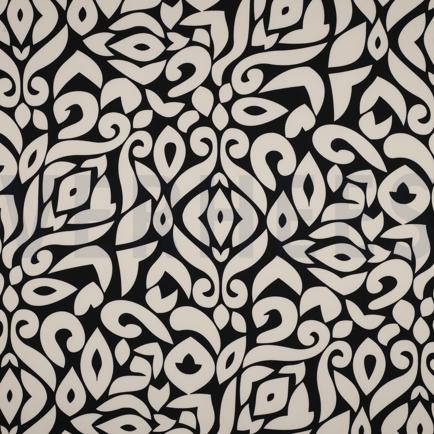 MAGNOLIA STRETCH ABSTRACT ZWART (hover)