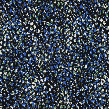 VISKOSE POPELINE STRETCH TIERHAUT SCHWARZ (hover)