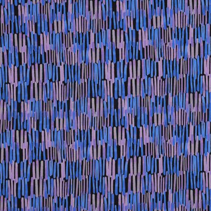 VISCOSE ROSELLA STRETCH DIGITAL STRIPES BLACK (hover)