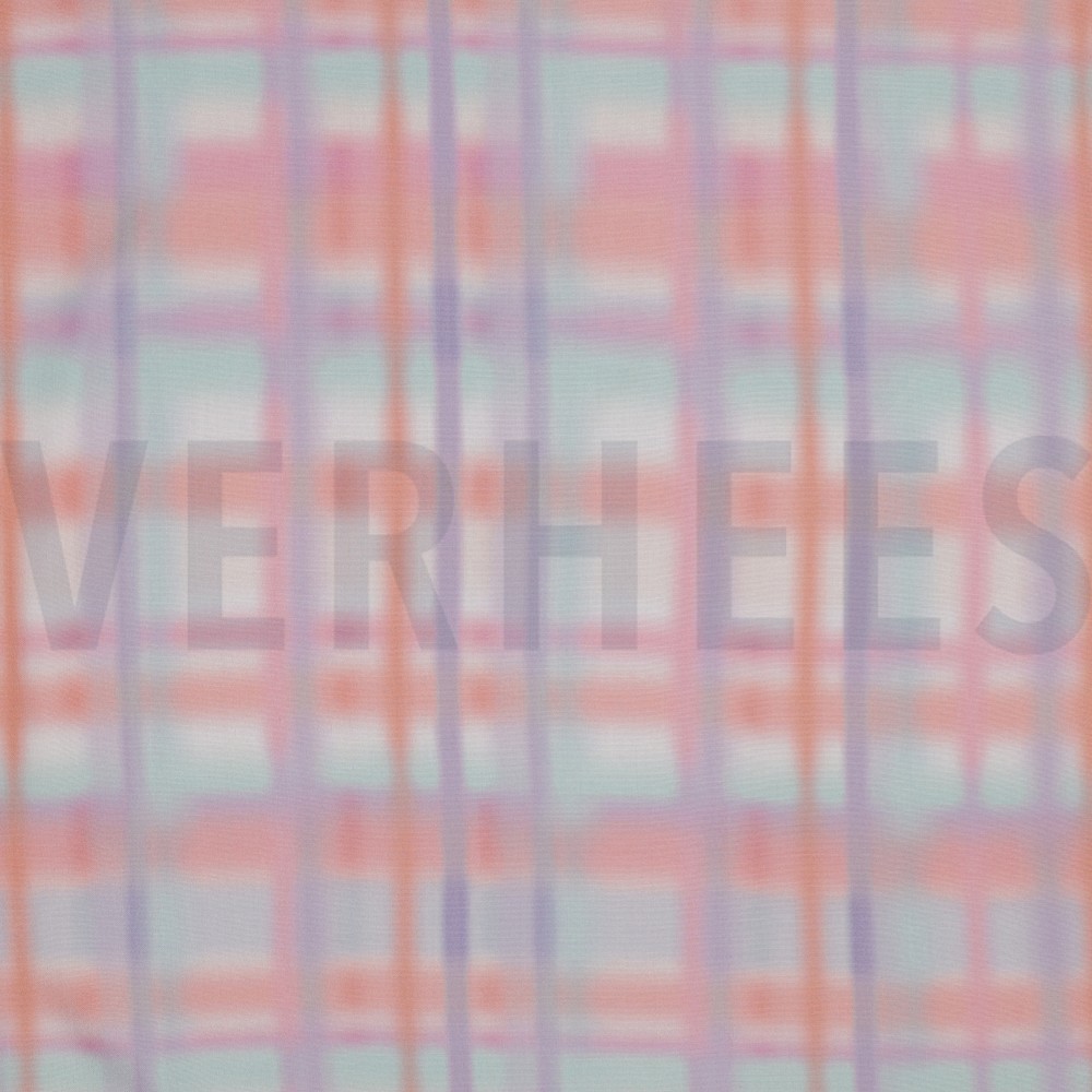 VISKOSE RADIANCE DIGITAL KARO PFIRSICH