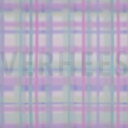 VISCOSE RADIANCE DIGITAL CHECKS PURPLE (hover)