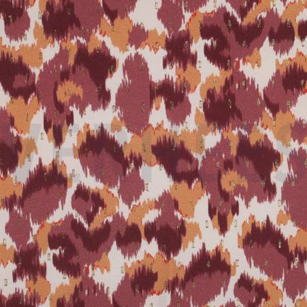 VISCOSE LUREX ANIMAL SKIN BURGUNDY (hover)