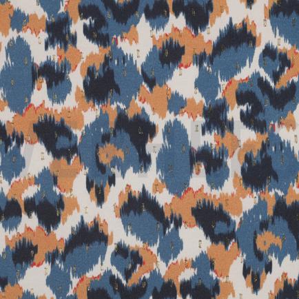 VISCOSE LUREX ANIMAL SKIN NAVY (hover)
