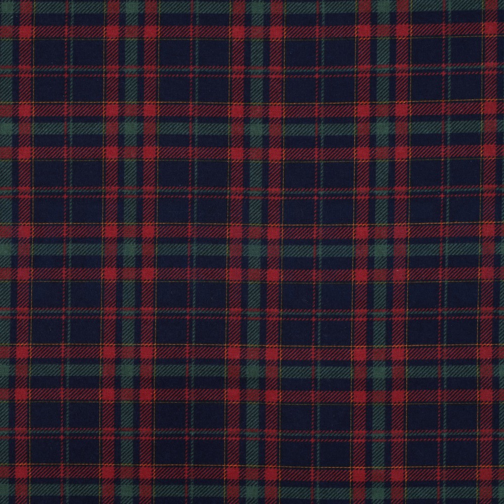 FLANEL RUITEN MARINEBLAUW