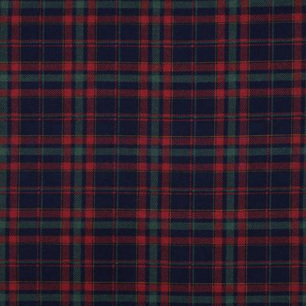 FLANELLE CARREAUX BLEU MARINE (hover)