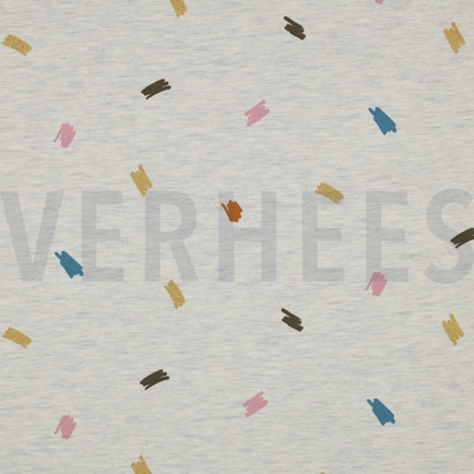 JERSEY MELANGE GLITTER KRABBELS ECRU (hover)