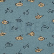 JERSEY MELANGE U-BOOT RAUCHBLAU (thumbnail)