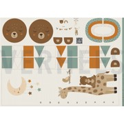 CANVAS DIGITAAL KINDERKAMER DECO PANEEL LINNENLOOK (thumbnail)