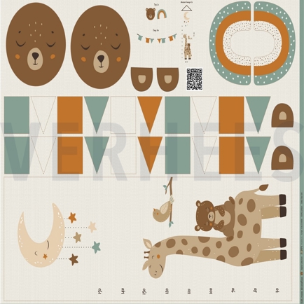 TOILE DÉCORATION DIGITAL DÉCO CHAMBRE D’ENFANT PANNEAU EFFET LIN (hover)