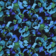 LENZING™ ECOVERO™ DIGITAL FLOWERS BLUE (thumbnail)