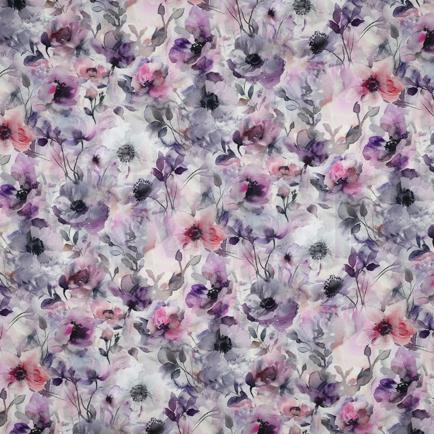 LENZING™ ECOVERO™ DIGITAAL BLOEMEN LAVENDEL (hover)