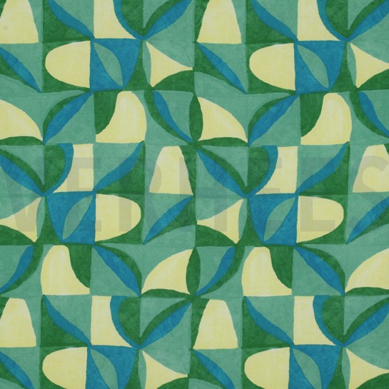 LENZING™ ECOVERO™ DIGITAL ABSTRACT GREEN #7