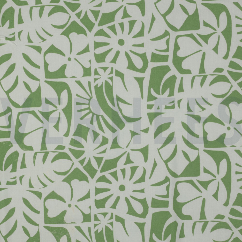 LENZING™ ECOVERO™ GEOMETRIC GREEN