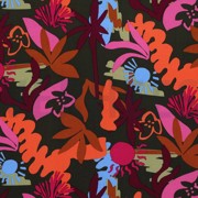 LENZING™ ECOVERO™ FLOWERS ARMY GREEN (thumbnail)