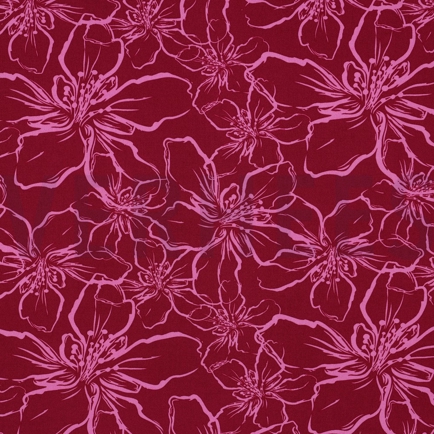 LENZING™ ECOVERO™ BLUMEN FUCHSIA (hover)