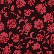 COTTON SATIN FLOWERS BURGUNDY (thumbnail)