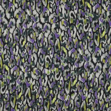 COTTON SATIN DIGITAL ANIMAL SKIN BLACK (hover)