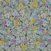 KATOEN VOILE DIGITAAL BLOEMEN MULTI (thumbnail)