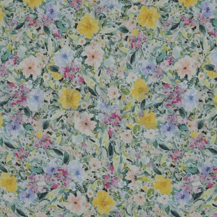 COTTON VOILE DIGITAL FLOWERS MULTICOLOUR (hover)