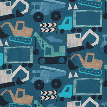 FINE POPLIN DIGITAL VEHICLES PETROL (hover)