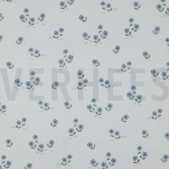 BAUMWOLLE POPELINE DIGITAL VIVE LA FRANCE WEISS #7