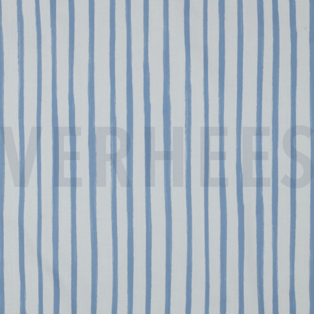 BAUMWOLLE POPELINE DIGITAL VIVE LA FRANCE WEISS