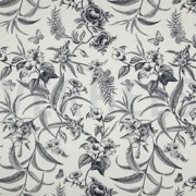 LINNEN VISCOSE BLOEMEN MARINEBLAUW (thumbnail)