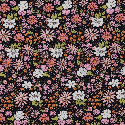 FRENCH TERRY FLEURS BLEU MARINE (hover)