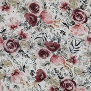 DOUBLE GAUZE DIGITAL FLOWERS WHITE (thumbnail)