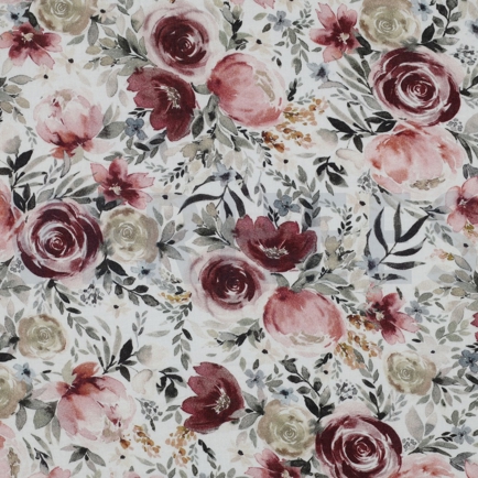 DOUBLE GAUZE DIGITAAL BLOEMEN WIT (hover)