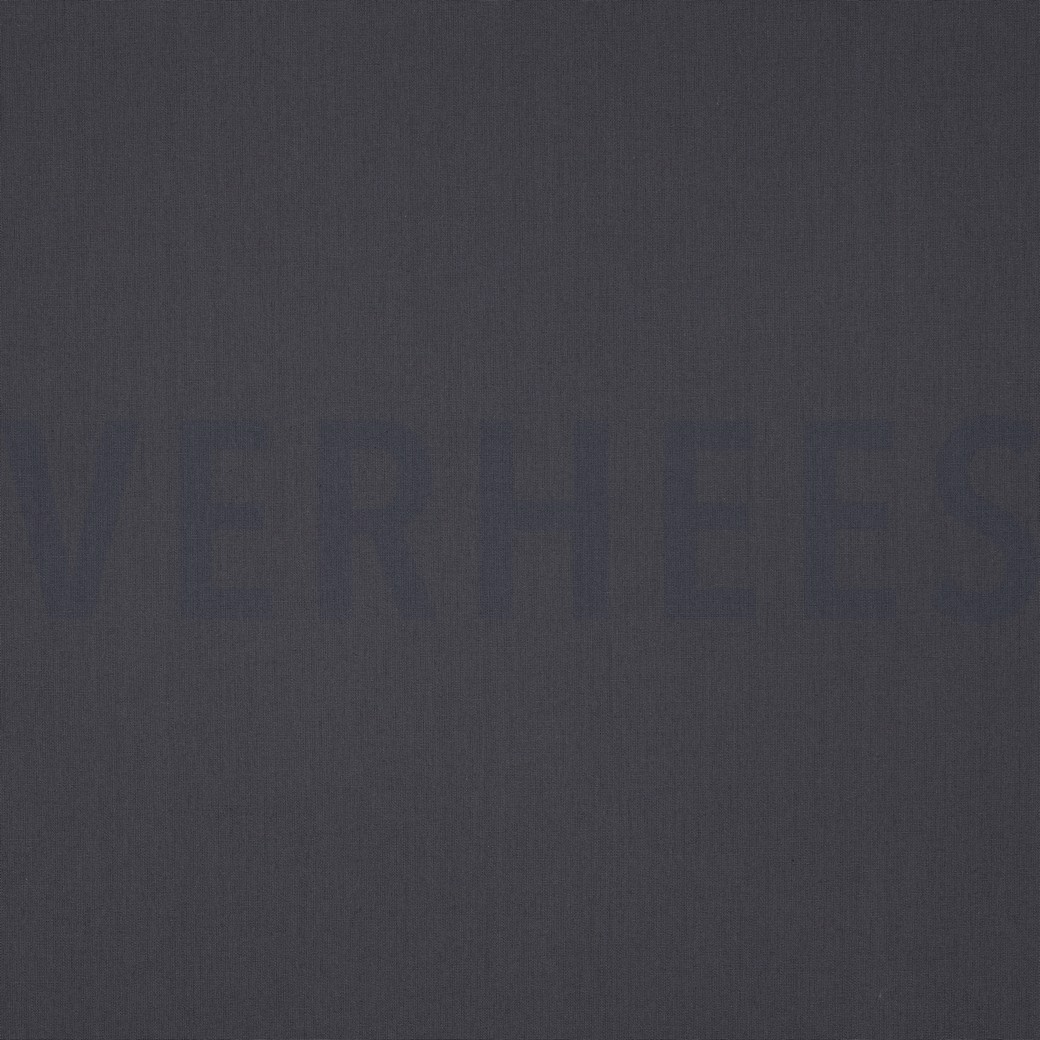 BAUMWOLLE POPELINE DUNKELGRAU