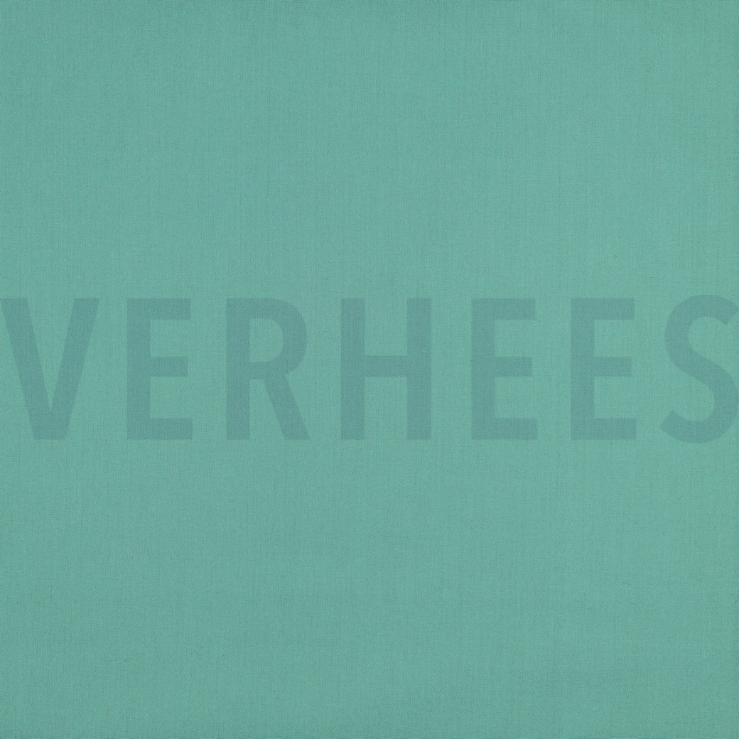 BAUMWOLLE POPELINE PFEFFERMINZGRÜN