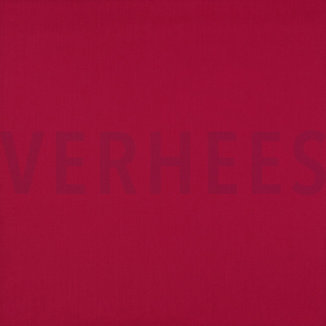 KATOEN POPLIN KERSENROOD