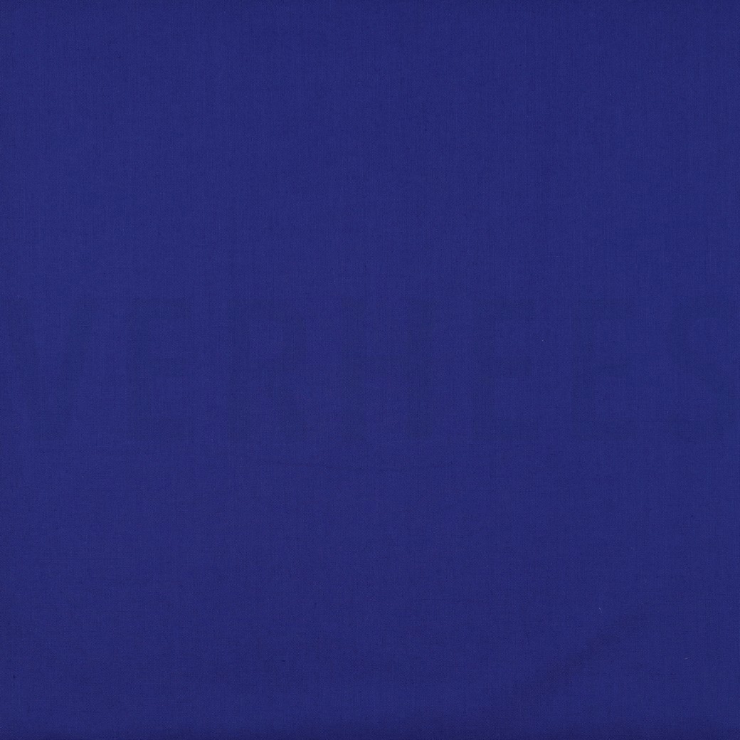 BAUMWOLLE POPELINE DUNKEL KOBALTBLAU