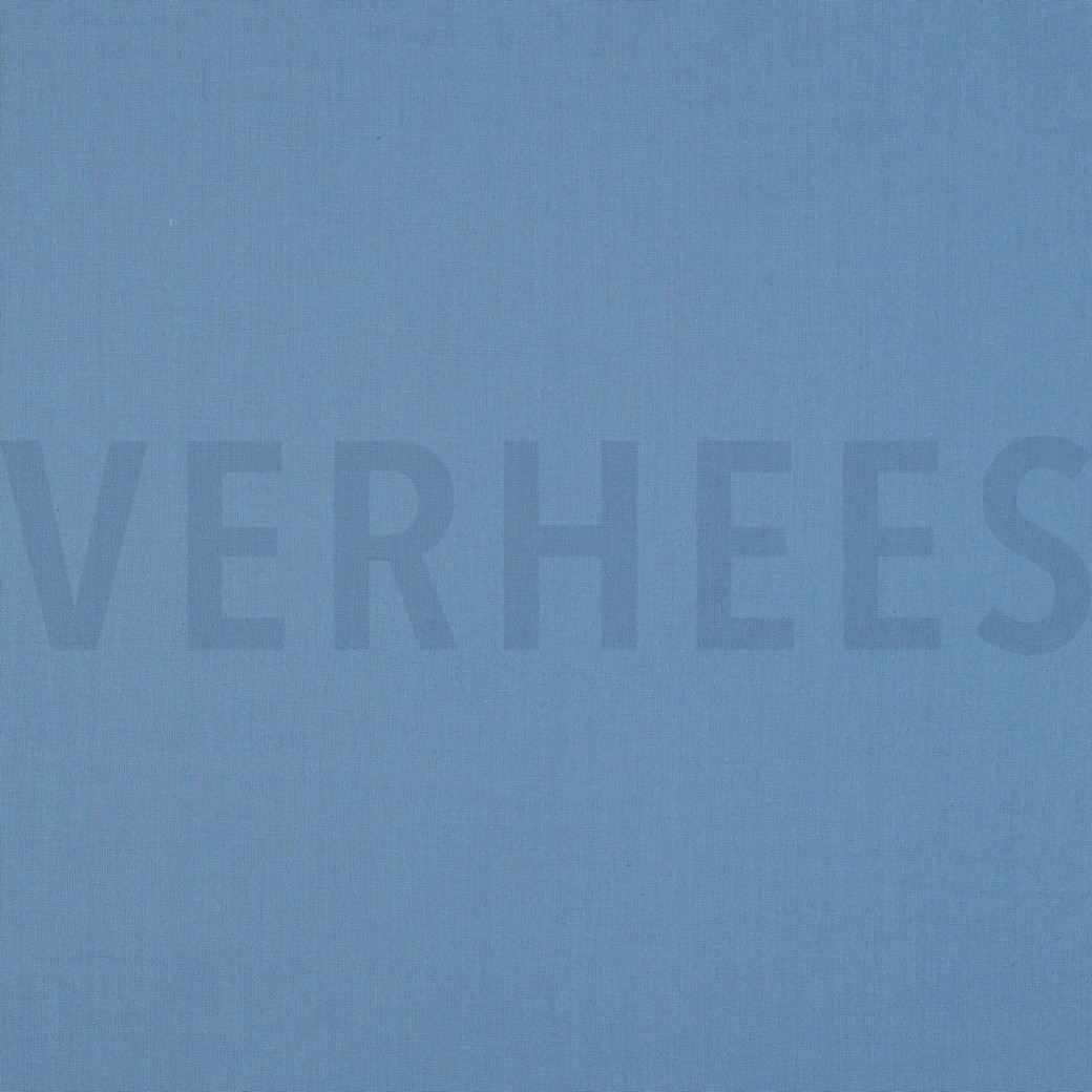 KATOEN POPLIN SCHADUWBLAUW