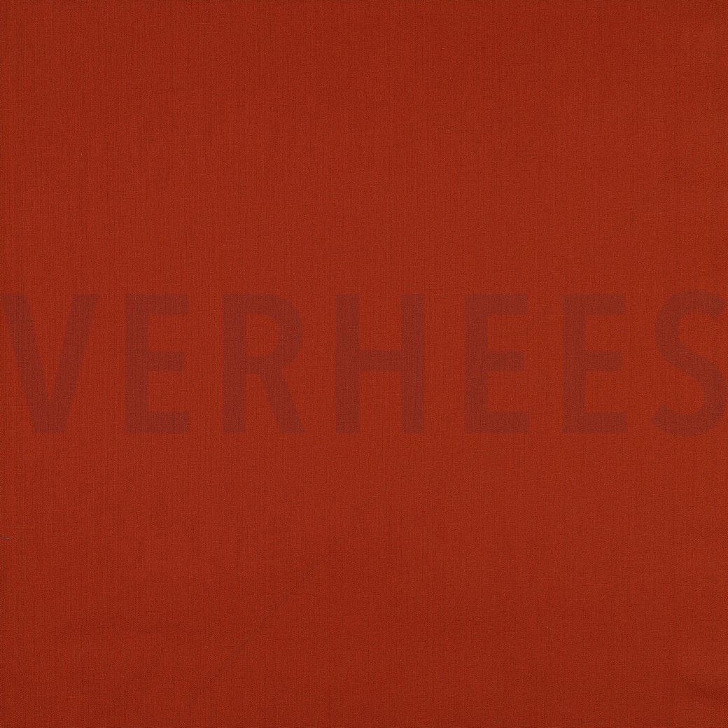 BAUMWOLLE POPELINE TERRACOTTA