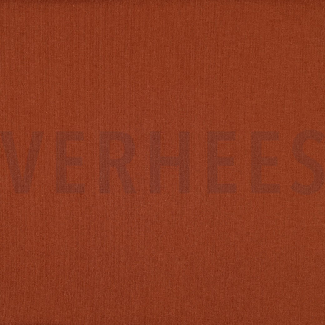 KATOEN POPLIN COGNAC