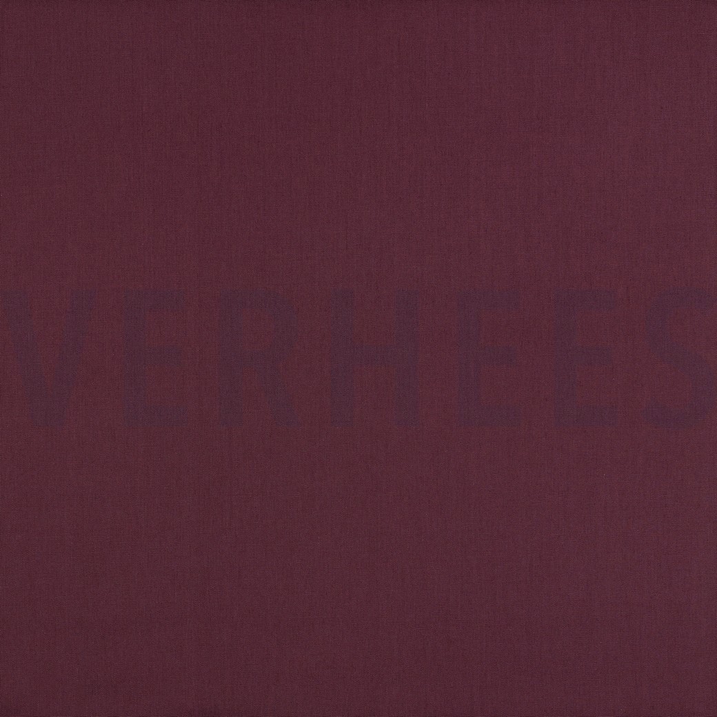 BAUMWOLLE POPELINE AUBERGINE