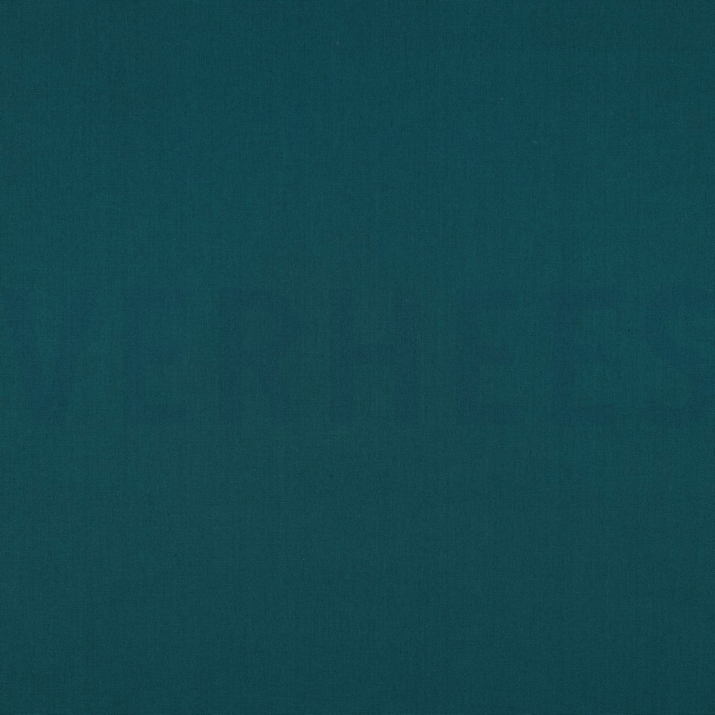 BAUMWOLLE POPELINE DUNKEL PETROL